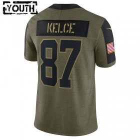 Lasten Kansas City Chiefs NFL Pelipaita Travis Kelce 87 Nike 2021 Salute to Service